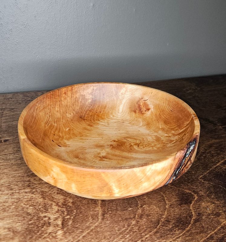 Skål/bolle av bjørk ~20x7cm