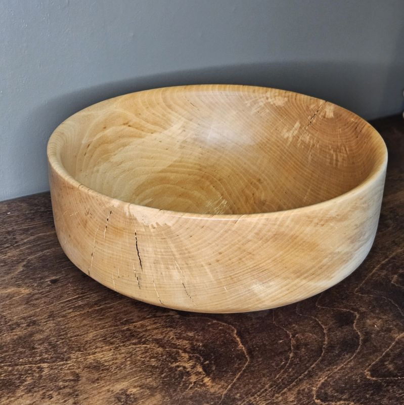 Skål/bolle av bjørk ~30x15cm